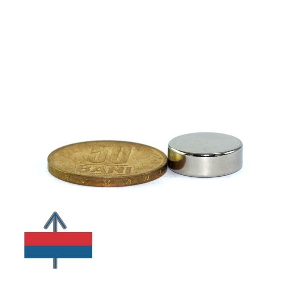 Неодимов магнит диск 15 x 0.5 мм 2