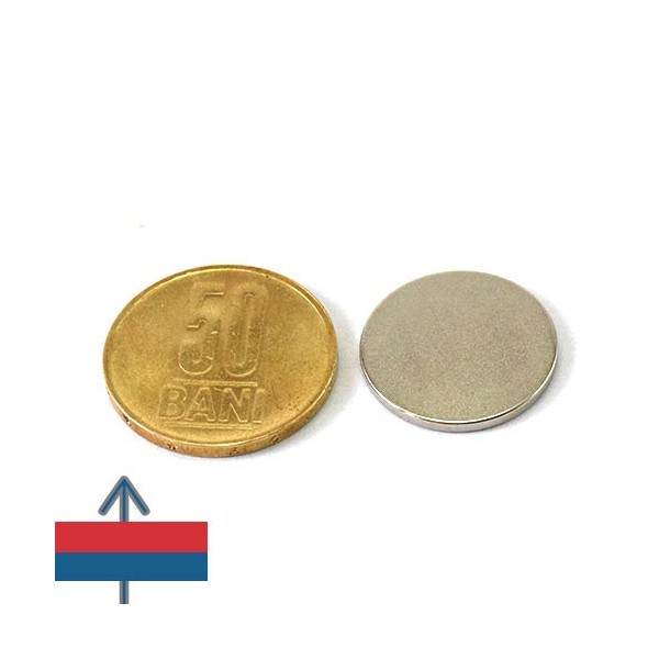 Неодимов магнит диск 20 x 1.5 мм 1