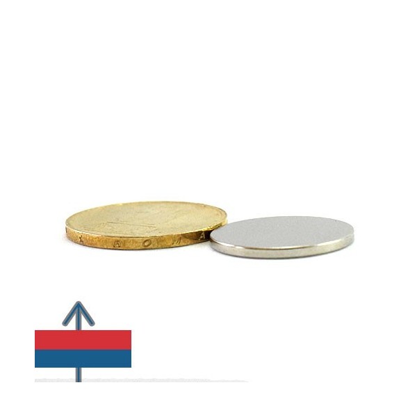 Неодимов магнит диск 20 x 1.5 мм 2