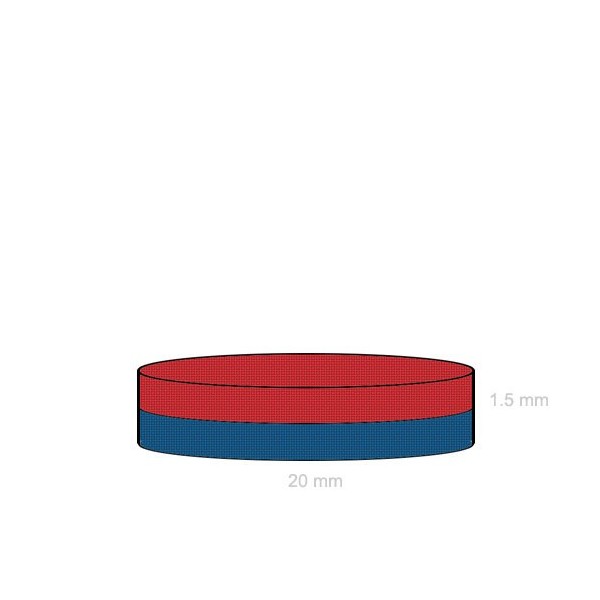 Magnet neodim disc 20 x 1.5 mm C
