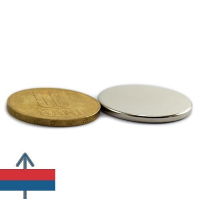 Magnet neodim disc 25 x 2 mm 2