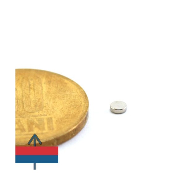 Неодимов магнит диск 3 x 0.1 мм 1