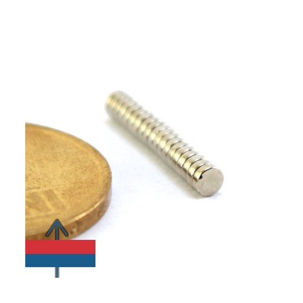 Неодимов магнит диск 3 x 1.5 мм 1