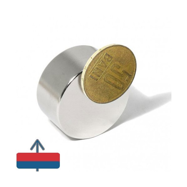 Неодимов магнит диск 30 x 15 мм 1