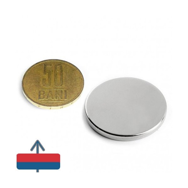 Неодимов магнит диск 30 x 0.3 мм 1