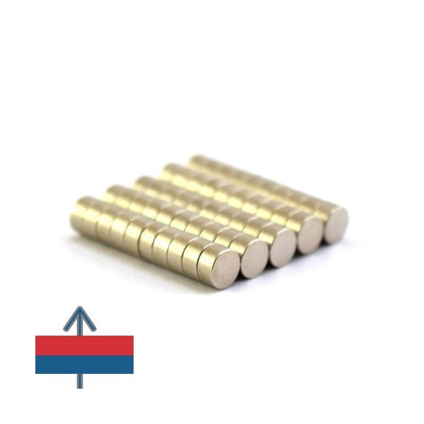 Неодимов магнит диск 4 x 0.2 мм 10