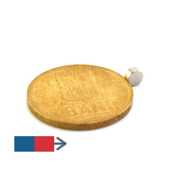 Неодимов магнит диск 4 x 0.2 мм 13