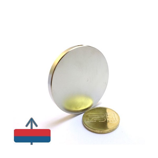 Неодимов магнит диск 45 x 0.5 мм 3