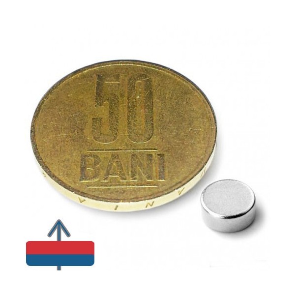 Неодимов магнит диск 6 x 0.2 мм 1