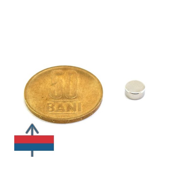 Неодимов магнит диск 6 x 0.3 мм 7