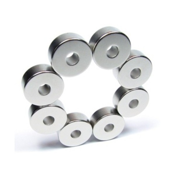 Група неодимови магнитни пръстени 20 x 6 x 8 мм, група пръстени