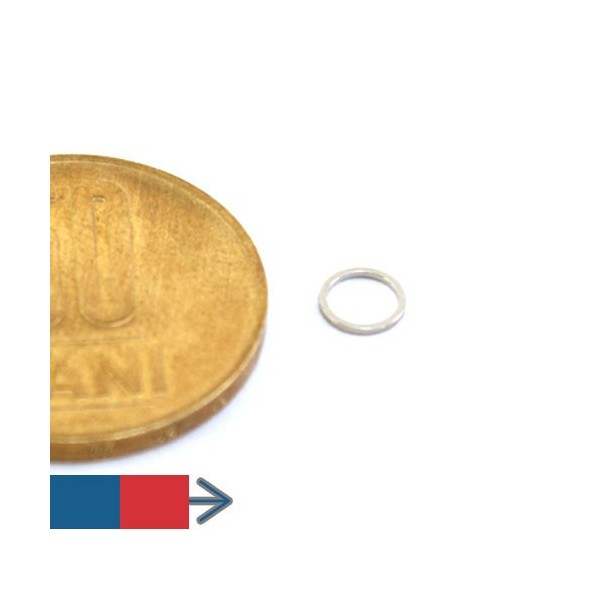 Неодимов магнит пръстен 5.3 x 4.3 x 0.5 мм 1