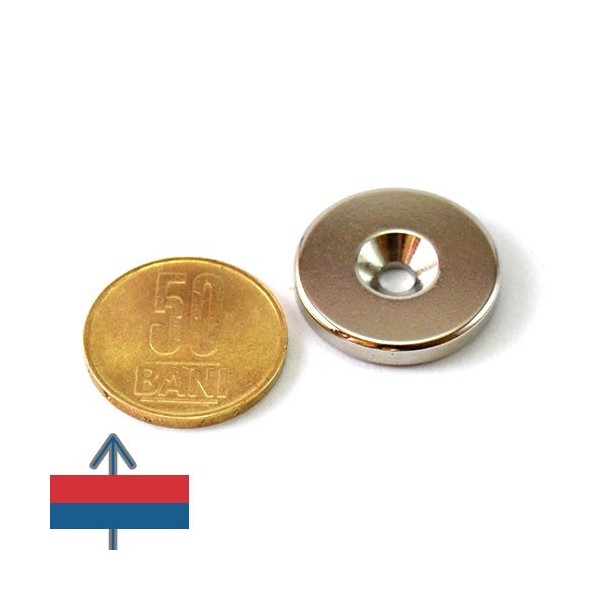 Неодимов магнит купичка D25 мм без корпус 1