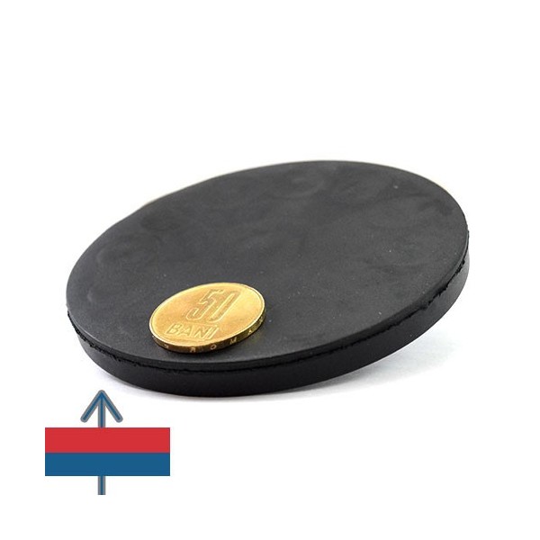 Magnet neodim oala D88 mm cauciucat filet exterior 5