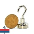 Неодимов магнит купичка D20 мм с кука 6