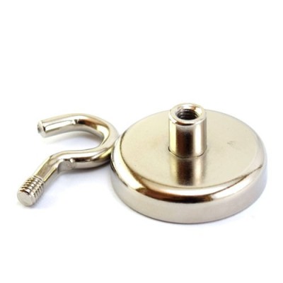 Magnet neodim oala D42 cârlig cu cârligul demontat