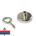 Неодимов магнит тенджера Ø42 мм с пръстеновиден кука, разглобена кука