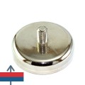 Неодимов магнит тенджера Ø48 мм с външна резба 6