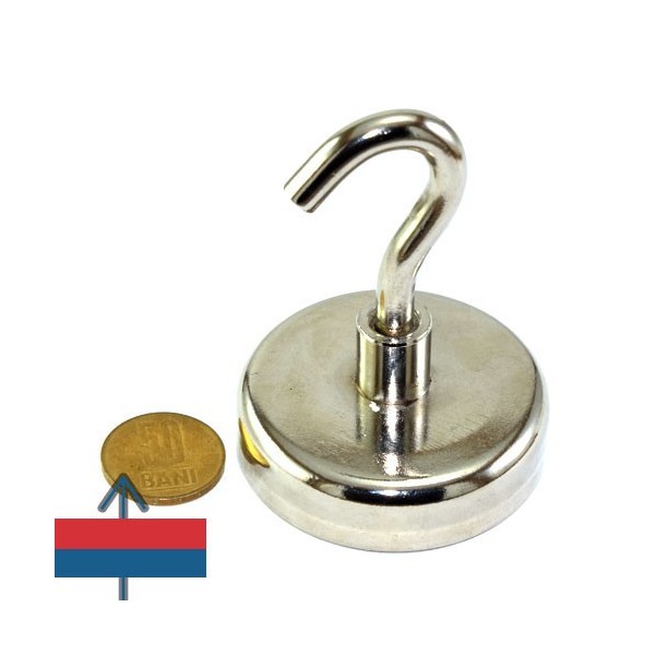 Magnet neodim oala D60 mm cu carlig 1