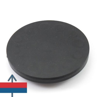 Magnet neodim oala D88 mm cauciucat gat filet interior 6