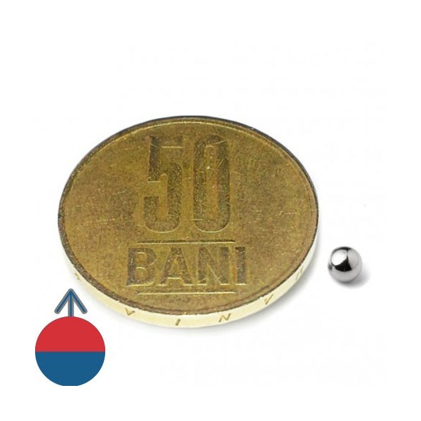 Неодимов магнит сфера 3 мм 2