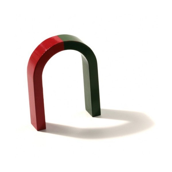 Учебен магнит във форма на средкова подкова 80 x 60 mm AlNiCo