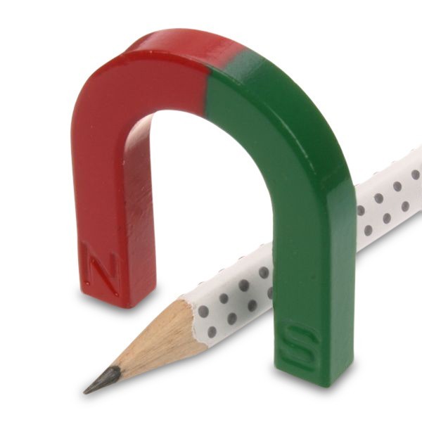 Феритна подкова 42 x 38 x 7 мм червена / зелена за експерименти - с молив - 4