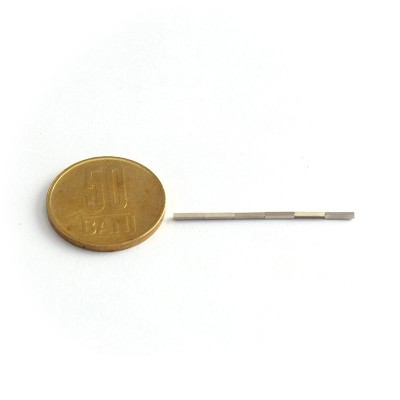 Magnet neodim bloc 1 x 1 x 6 mm - N42 lipiți - se constată magnetizarea