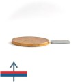 Неодимов магнит блок 12 x 6 x 1 мм - N38 - Zn с намагнитване