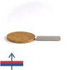 Неодимов магнит блок 20 x 4 x 0,5 мм - N35 с намагнитване