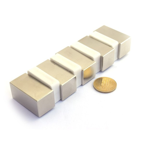 Неодимов магнит блок 40 x 20 x 20 мм комплект