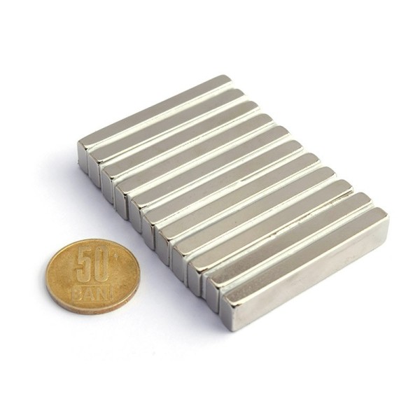 Magnet neodim bloc 50 x 10 x 5 mm - N45 grup