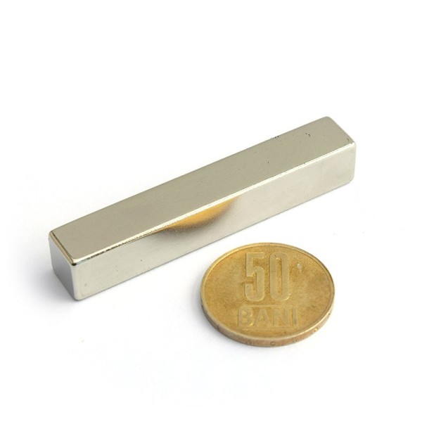 Неодимов магнит блок 60 x 10 x 10 мм - N45 хоризонтален