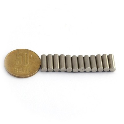 Magnet neodim cilindru 4 x 12 mm - N45 grup