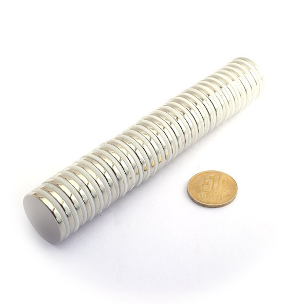 Magnet neodim disc 25 x 3 mm - grup orizontal