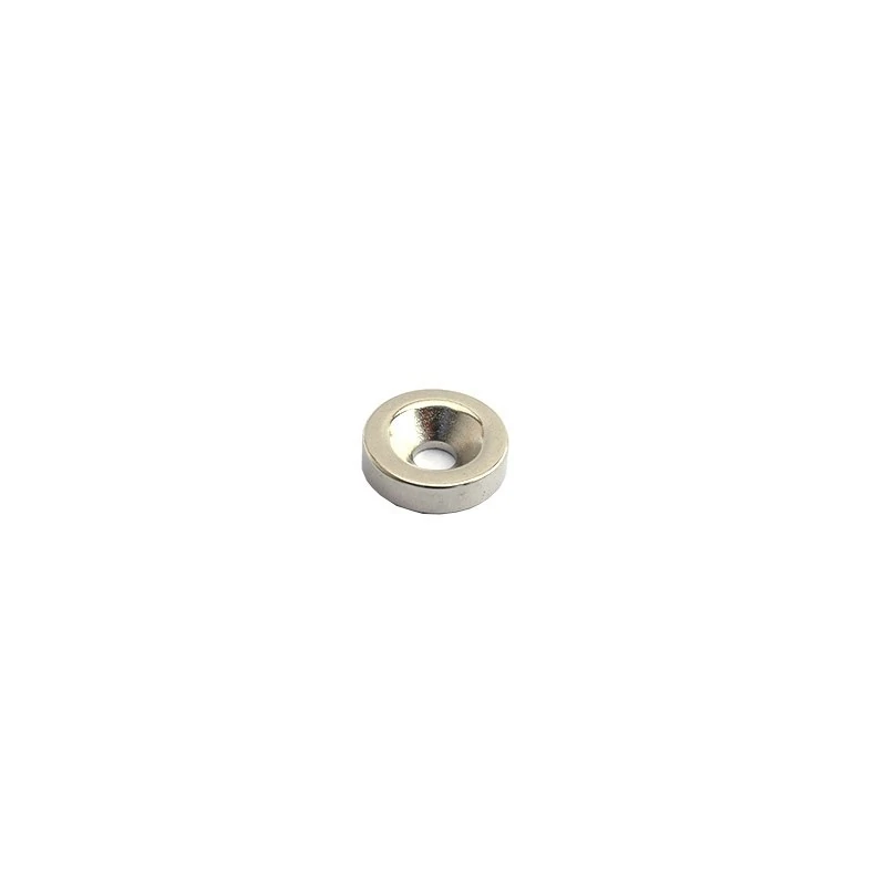 Magnet neodim disc 15 x 4 mm cu gaura ingropata D4,5 D9,46 - N35