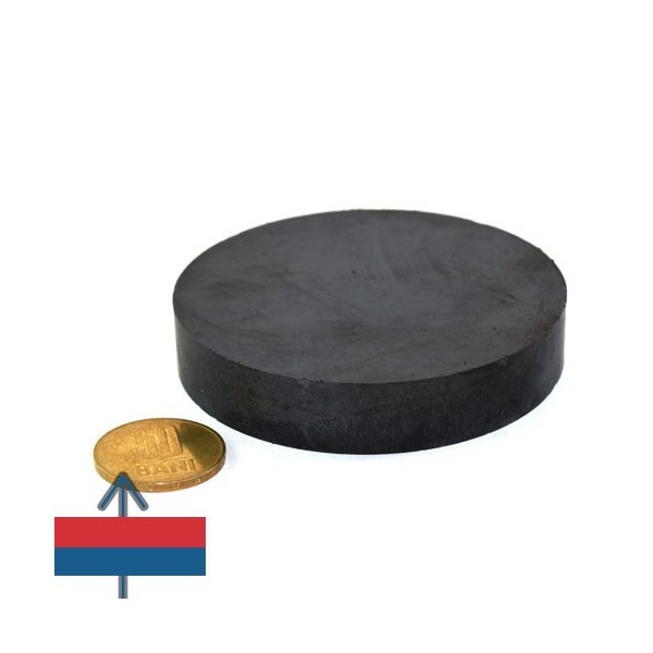 Феритен магнит диск 80 x 15 мм 2