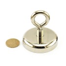 Неодимов магнит тенджера Ø60 мм с пръстеновиден кука