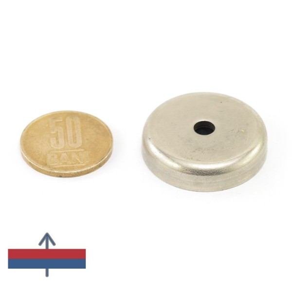 Magnet ferita oala D 32 mm cu magnetizare