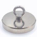 Неодимов магнит тенджера Ø136 мм с въртяща се пръстеновидна кука - магнитен риболов