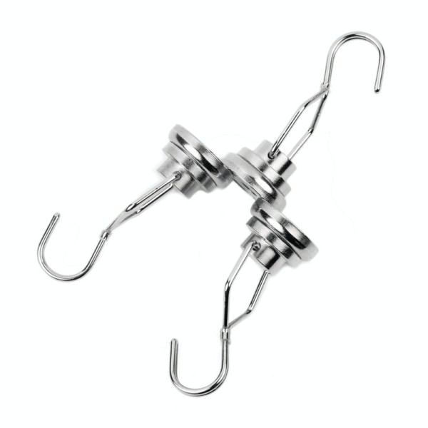 Неодимов магнит тенджера Ø25 мм с въртяща се кука / закачалка 3 бр.