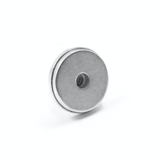 Magnet neodim oala D22 mm cauciucat filet exterior fără cauciuc