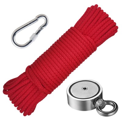 Set magnet fishing / pescuit: Oală D60 două fețe + funie 6mm + carabină