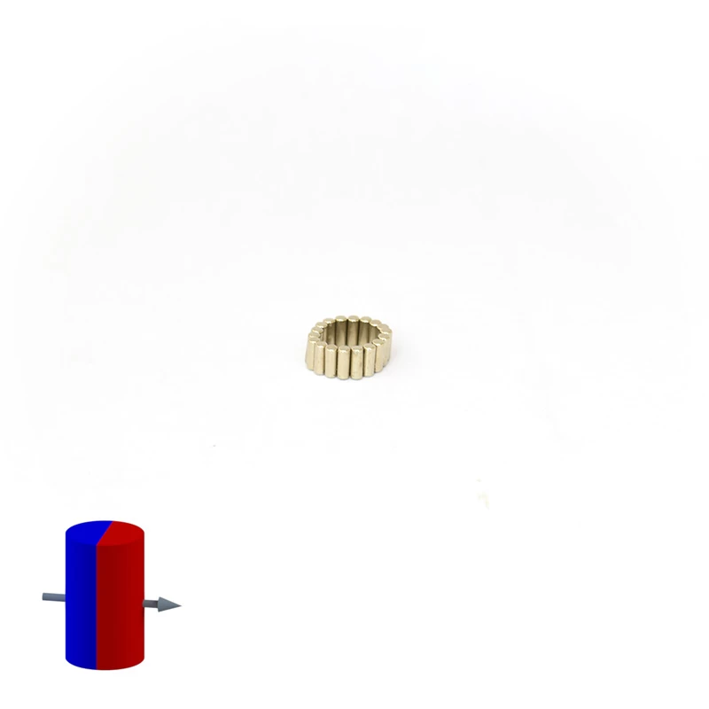 Magnet neodim cilindru 2 x 5 mm diametral