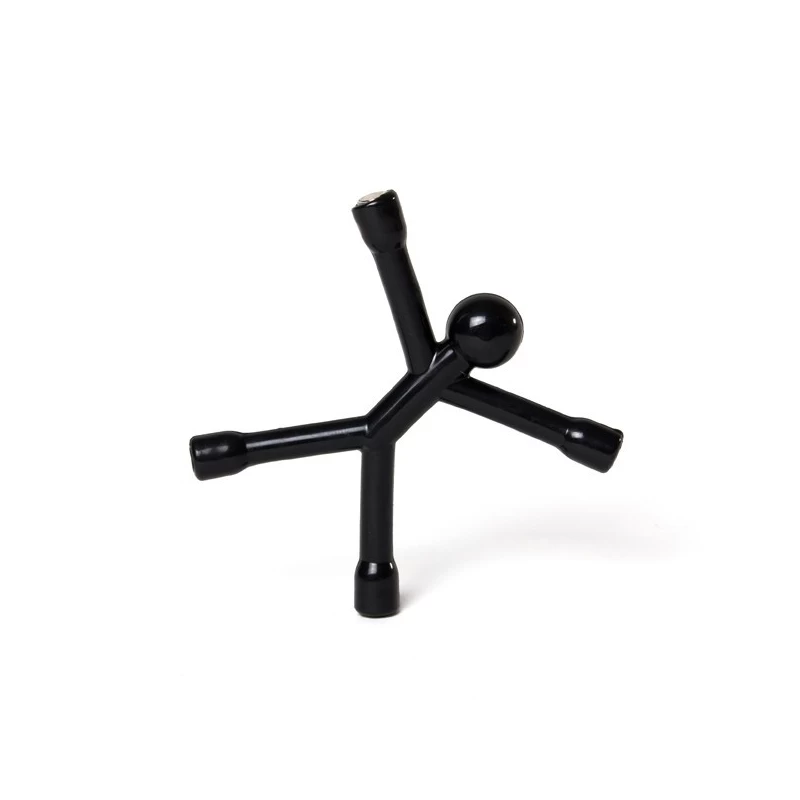 Suport chei Flexman flexibil cu 4 magneți din neodim negru