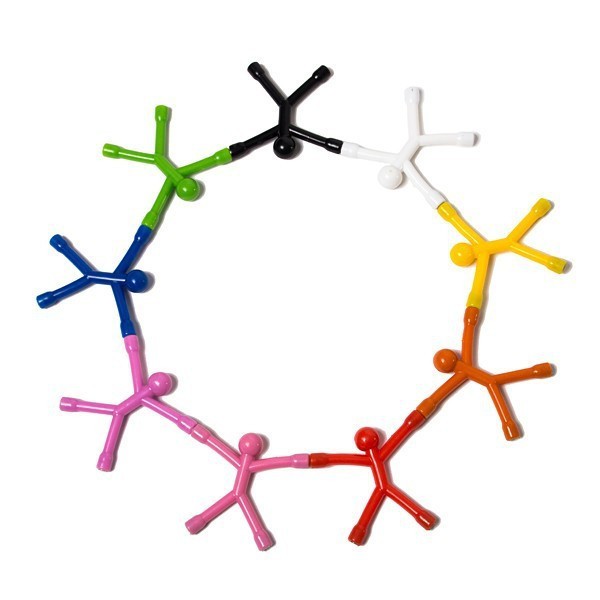 Гъвкав ключодържател Flexman с 4 неодимови магнита комплект