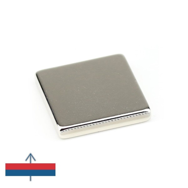 Magnet neodim bloc 30 x 30 x 5 mm cu magnetizare