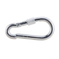 Карабинер с обезопасителна закопчалка и гайка