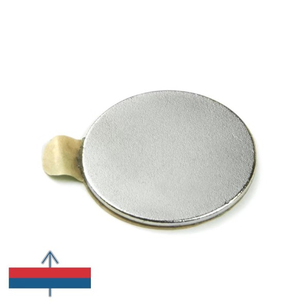 Magnet neodim disc 20 x 1 mm autoadeziv cu magnetizare