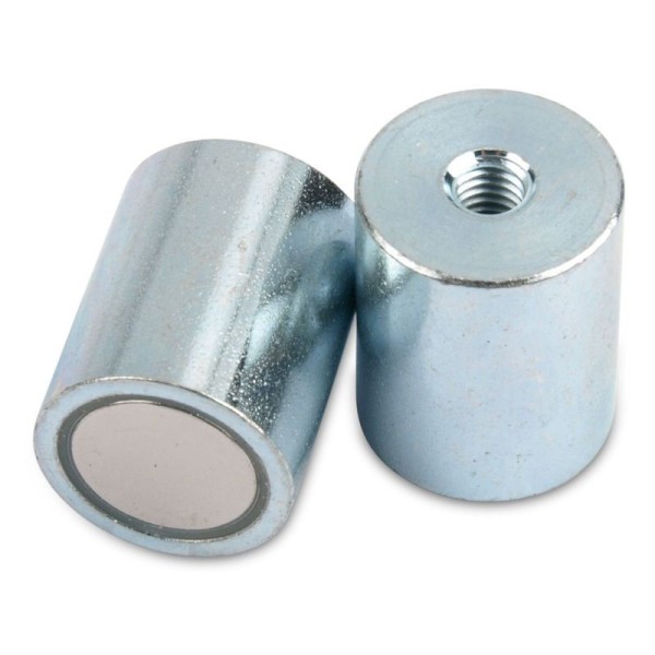 Magnet neodim oală D 13 mm x H 20 mm cu filet interior